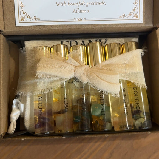 Our 5ml crystal infused set ✨